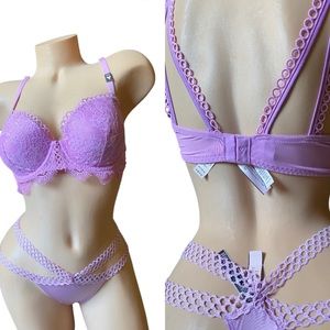 Victoria secret push-up bra set 34D /S New with tags